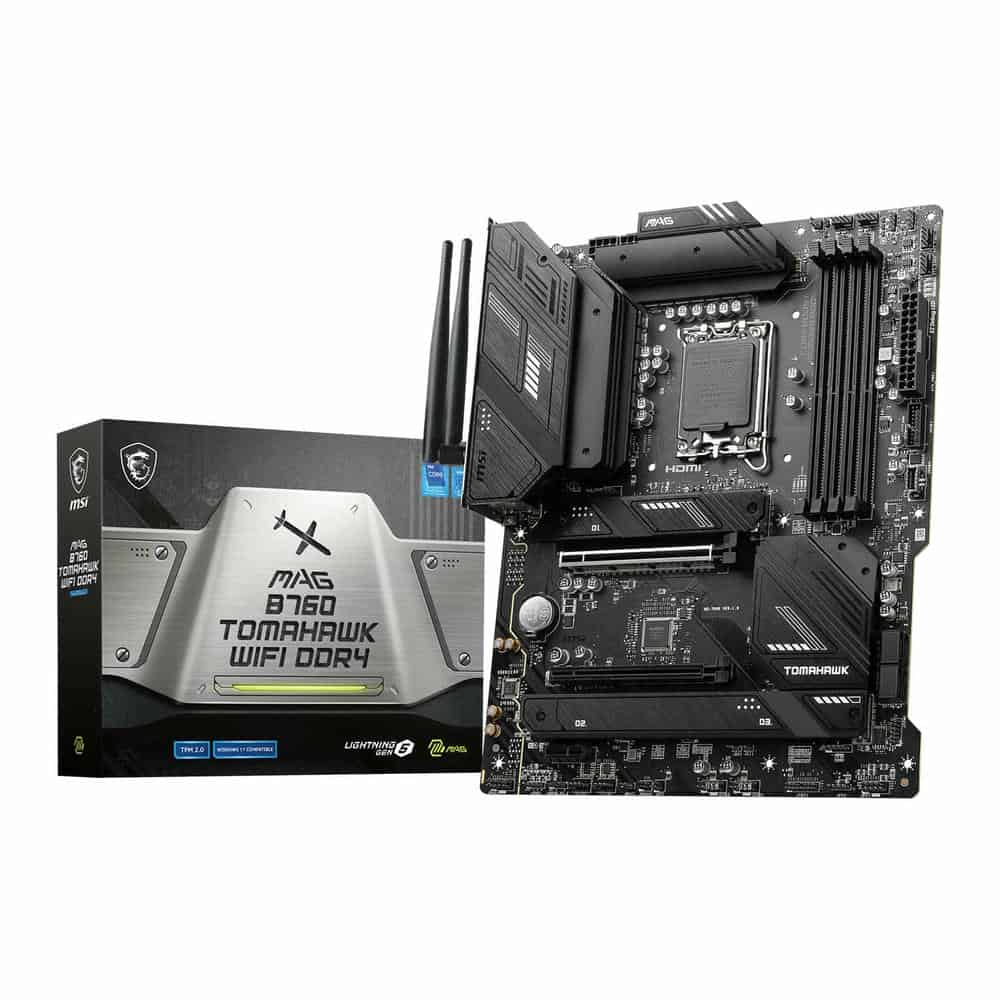 MSI Intel MAG B760 TOMAHAWK WIFI DDR4 ATX Motherboard